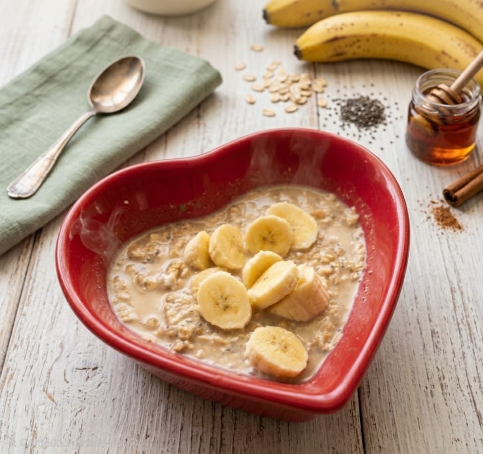 Overnight oat de pasta de amendoim, avelã e cacau
